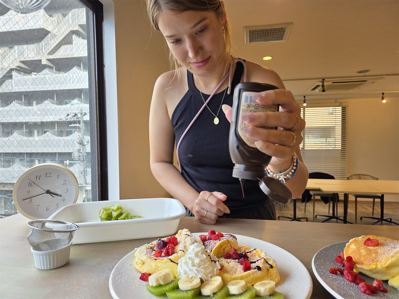 soufflé pancake class in Osaka